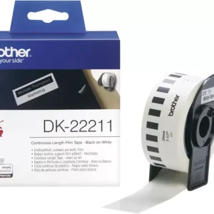 Brother DK-22211 Etiketten Rolle 29 mm x 15.24 m Folie Weiß 1 St. Permanent haftend DK22211 Universal-Etiketten