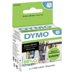 DYMO Etiketten Rolle 11353 S0722530 25 x 13mm Papier Weiß 1000 St. Permanent haftend Universal-Etiketten voelkner
