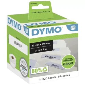 DYMO Etiketten Rolle 99017 S0722460 50 x 12 mm Papier Weiß 220 St. Permanent haftend Hängeregister-Etiketten voelkner