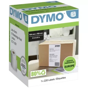 DYMO Etiketten Rolle S0904980 S0904980 159 x 104mm Papier Weiß 220 St. Permanent haftend Versand-Etiketten