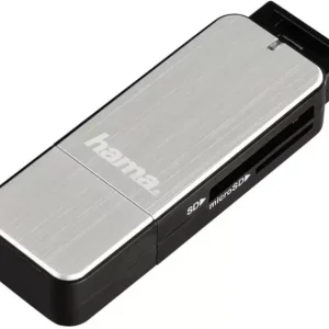 Hama 123900 Externer Speicherkartenleser USB- (USB 3.2 Gen 1) Silber