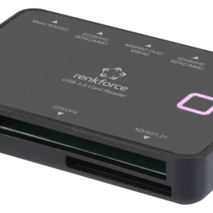 Renkforce Externer Speicherkartenleser Micro-USB B (USB 3.2 Gen 1) Schwarz voelkner
