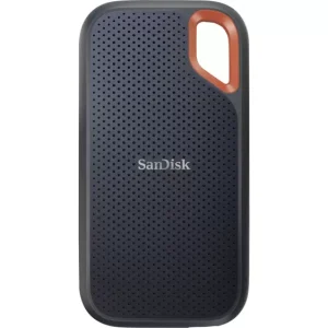SanDisk Extreme® Portable 2 TB Externe SSD-Festplatte 6.35 cm (2.5 Zoll) USB- (USB 3.2 Gen 2) Schwarz, Orange SDSSDE61-2T0...