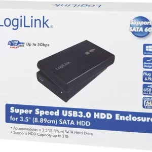 LogiLink UA0107 8.9cm (3.5 Zoll) Festplattengehäuse 3.5 Zoll USB- (USB 3.2 Gen 1)