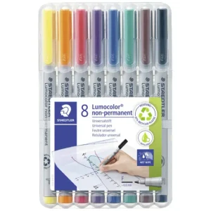 Staedtler Folienstift Lumocolor® 316 WP8 Blau, Braun, Gelb, Grün, Orange, Rot, Schwarz, Violett voelkner