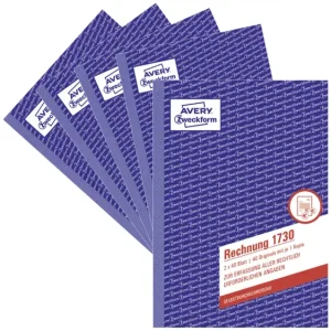 Avery-Zweckform 1730-5 Rechnung Formular DIN A5 Anzahl der Blätter: 40 5St. voelkner