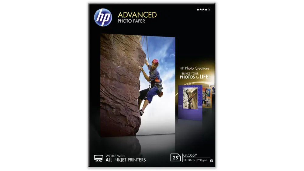 HP Advanced Photo Paper Q8696A Fotopapier 13 x 18cm 250 g/m² 25 Blatt Glänzend voelkner