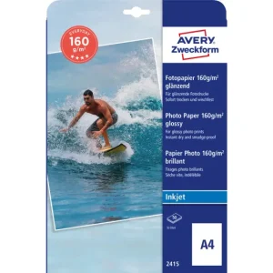 Avery-Zweckform Everyday Inkjet Photo Paper glossy 2415 Fotopapier DIN A4 160 g/m² 50 Blatt Glänzend