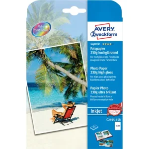 Avery-Zweckform Superior Photo Paper Inkjet C2495-45R Fotopapier 13 x 18cm 230 g/m² 45 Blatt Hochglänzend voelkner