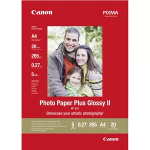 Canon Photo Paper Plus Glossy II PP-201 2311B019 Fotopapier DIN A4 265 g/m² 20 Blatt Glänzend voelkner