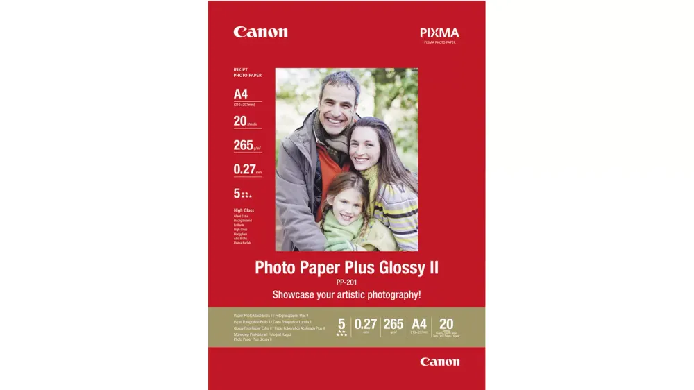 Canon Photo Paper Plus Glossy II PP-201 2311B019 Fotopapier DIN A4 265 g/m² 20 Blatt Glänzend voelkner
