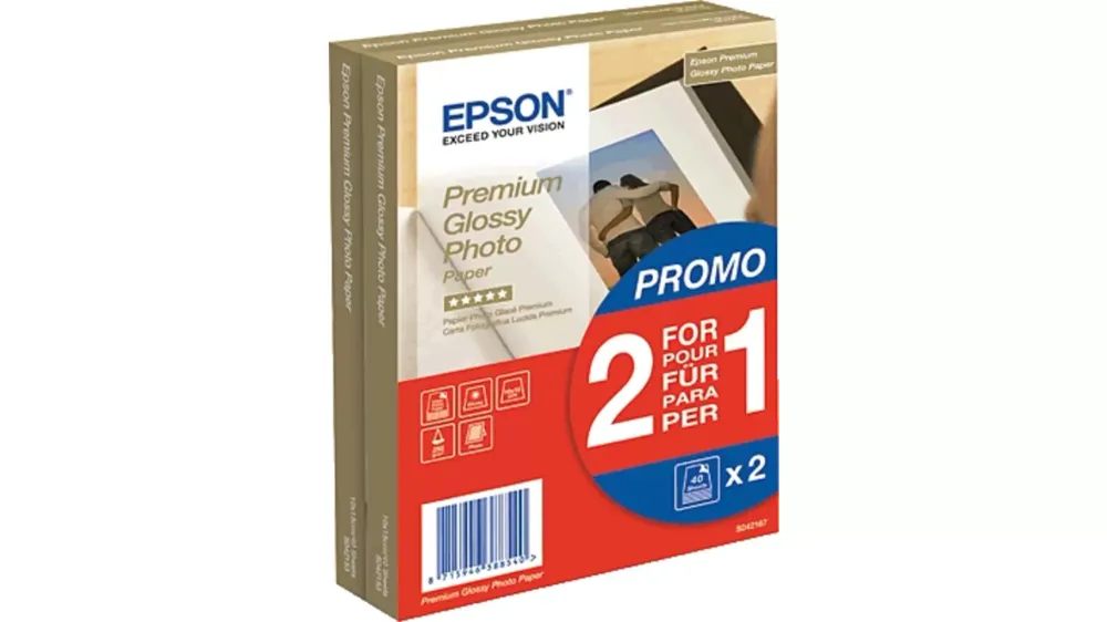Epson Premium Glossy Photo Paper C13S042167 Fotopapier 10 x 15cm 255 g/m² 80 Blatt Hochglänzend voelkner