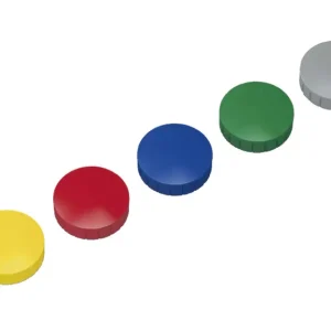Maul Magnet MAULsolid (Ø x H) 38mm x 15.5mm rund Gelb, Rot, Blau, Weiß, Grün, Grau, Schwarz 10 St. 6163999 voelkner