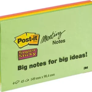 Post-it Haftnotiz 7100043257 149mm x 98mm Neongrün, Neonorange, Ultrapink, Ultragelb 180 Blatt voelkner