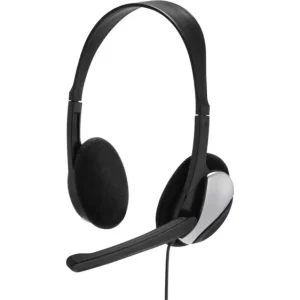 Hama HS-P100 Computer On Ear Headset kabelgebunden Stereo Schwarz Lautstärkeregelung