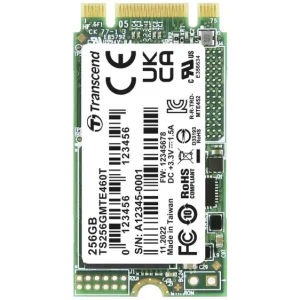Transcend MTE460T 256GB Interne M.2 PCIe NVMe SSD 2242 PCIe NVMe 3.0 x2 Industrial TS256GMTE460T