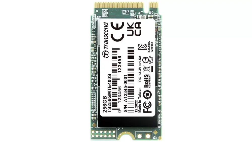 Transcend MTS400S 256GB Interne M.2 PCIe NVMe SSD 2242 PCIe NVMe 3.0 x4 Retail TS256GMTE400S