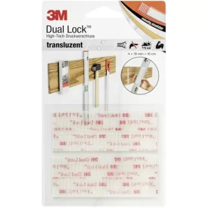 3M DL-HT Klettband zum Aufkleben Pilzkopf (L x B) 100mm x 19mm Transparent 4St. voelkner