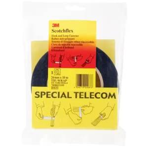 3M FE-5100-9030-4 Klettband zum Bündeln Haft- und Flauschteil (L x B) 10000mm x 20mm Schwarz 10m voelkner