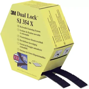 3M SJ354X Dual Lock Klettband zum Aufkleben Pilzkopf (L x B) 7500mm x 25mm Schwarz 1 Paar voelkner