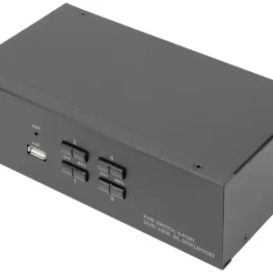 Digitus DS-12882 4 Port KVM-Umschalter Display-Port Tastatur, USB 1920 x 1080 Pixel, 1920 x 1200 Pixel, 1920 x 1280 Pixel,...