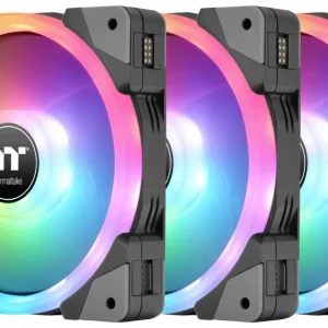Thermaltake CL-F143-PL12SW- PC-Gehäuse-Lüfter Schwarz, Transparent, RGB (B x H x T) 120 x 120 x 25mm inkl voelkner