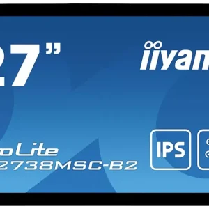Iiyama ProLite TF2738MSC-B2 LCD-Monitor EEK F ( - G) 68.6cm (27 Zoll) 1920 x 1080 Pixel 16:9 5 ms DVI, HDMI®, DisplayPort