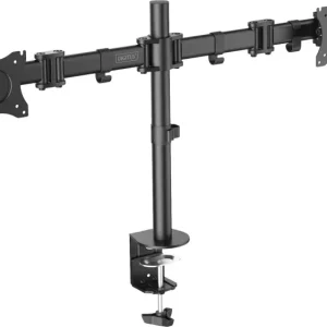 Digitus DA-90349 2fach Monitor-Tischhalterung 38,1 cm (15") - 68,6 cm (27") Schwarz Drehbar, Höhenverstellbar, Neigbar, Sc...
