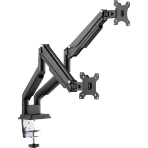 Digitus DA-90395 2fach Monitor-Tischhalterung 38,1 cm (15") - 81,3 cm (32") Schwarz Drehbar, Höhenverstellbar, Neigbar, Ne...