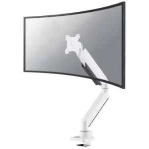 Neomounts NM-D775WHITEPLUS 1fach Monitor-Tischhalterung 25,4cm (10") - 124,5cm (49") Schwenkbar, Rotierbar, Neigbar Weiß