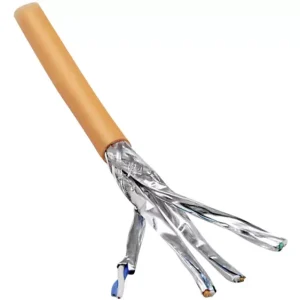 BKL Electronic 10010810 Netzwerkkabel CAT 7 S/FTP 8 x 0.258mm² Orange 100St.