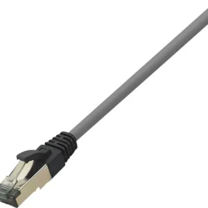 LogiLink CQ8072S RJ45 Netzwerkkabel, Patchkabel CAT 8.1 S/FTP 5.00m Hellgrau Halogenfrei 1St.
