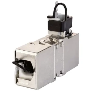 Metz Connect RJ45 Netzwerk Adapter CAT 7a [1x RJ45-Buchse - 1x RJ45-Buchse] Silber