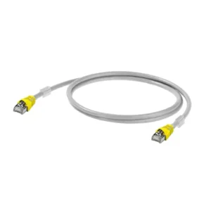Weidmüller RJ45 (gekreuzt) Netzwerk Anschlusskabel CAT 6a S/FTP 15.00m Grau UL-zertifiziert, Flammwidrig, mit Rastnasensch...
