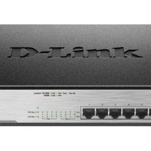 D-Link DGS-1008MP Netzwerk Switch 8 Port 1 GBit/s PoE-Funktion