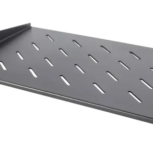 Intellinet 714891 19 Zoll Netzwerkschrank-Geräteboden 1 HE Geeignet für Schranktiefe: ab 450mm Schwarz (RAL 9005)