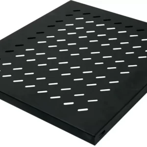 LogiLink SF1F45B 19 Zoll Netzwerkschrank-Geräteboden 1 HE Festeinbau Geeignet für Schranktiefe: 600 mm Schwarz voelkner