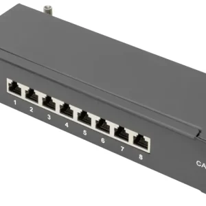 Digitus DN-91608S-EA 8 Port Patch-Panel 254mm (10") CAT 6a 1 HE Bestückt