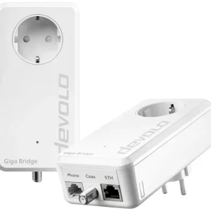 Devolo Giga Bridge Phoneline Netzwerkadapter 8949 EU IP-Bridge, Glasfaser 1000MBit/s