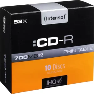 Intenso 1801622 CD-R 80 Rohling 700 MB 10 St. Slimcase Bedruckbar voelkner