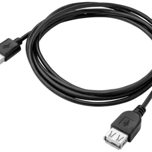 Akyga USB-Kabel USB- Stecker, USB- Buchse 1.80m Schwarz AK-USB-07 voelkner