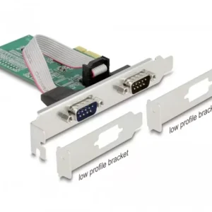 Delock 89555 2 Port Serielle Steckkarte PCIe, RS232 PCIe x1