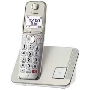 Panasonic KX-TGE250GN DECT/GAP Schnurgebundenes Telefon, analog Anrufbeantworter, Babyphone, Freisprechen, für Hörgeräte