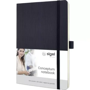 Sigel CONCEPTUM® CO309 Notizbuch Dot-Lineatur (punktkariert) Schwarz Anzahl der Blätter: 97 DIN A5