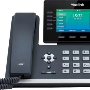 Yealink SIP-T54W Schnurgebundenes Telefon, VoIP Bluetooth, Freisprechen, für Hörgeräte kompatibel, Headsetanschluss, Optis...