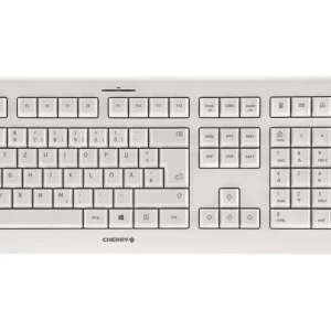CHERRY DW 3000 Funk Tastatur, Maus-Set Deutsch, QWERTZ Weiß