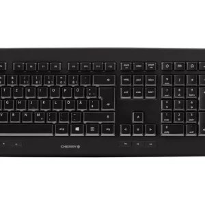 CHERRY DW5100 Funk Tastatur, Maus-Set Deutsch, QWERTZ Schwarz