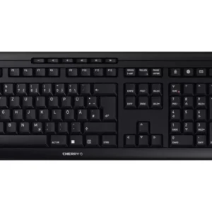 CHERRY Stream Comfort Funk Tastatur, Maus-Set Deutsch, QWERTZ Schwarz voelkner