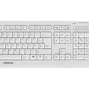 CHERRY B. Unlimited 3.0 Funk Tastatur, Maus-Set Deutsch, QWERTZ Weiß