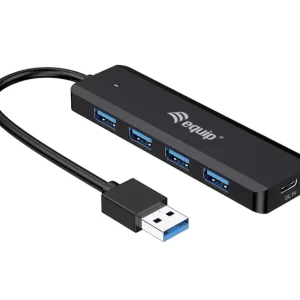 Equip 4-Port-USB-3.2 Gen 1-Hub und Adapter für USB-C 5 Port USB-C® (USB 3.2 Gen 2) Multiport Hub Schwarz